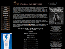Tablet Screenshot of fataladdiction.com